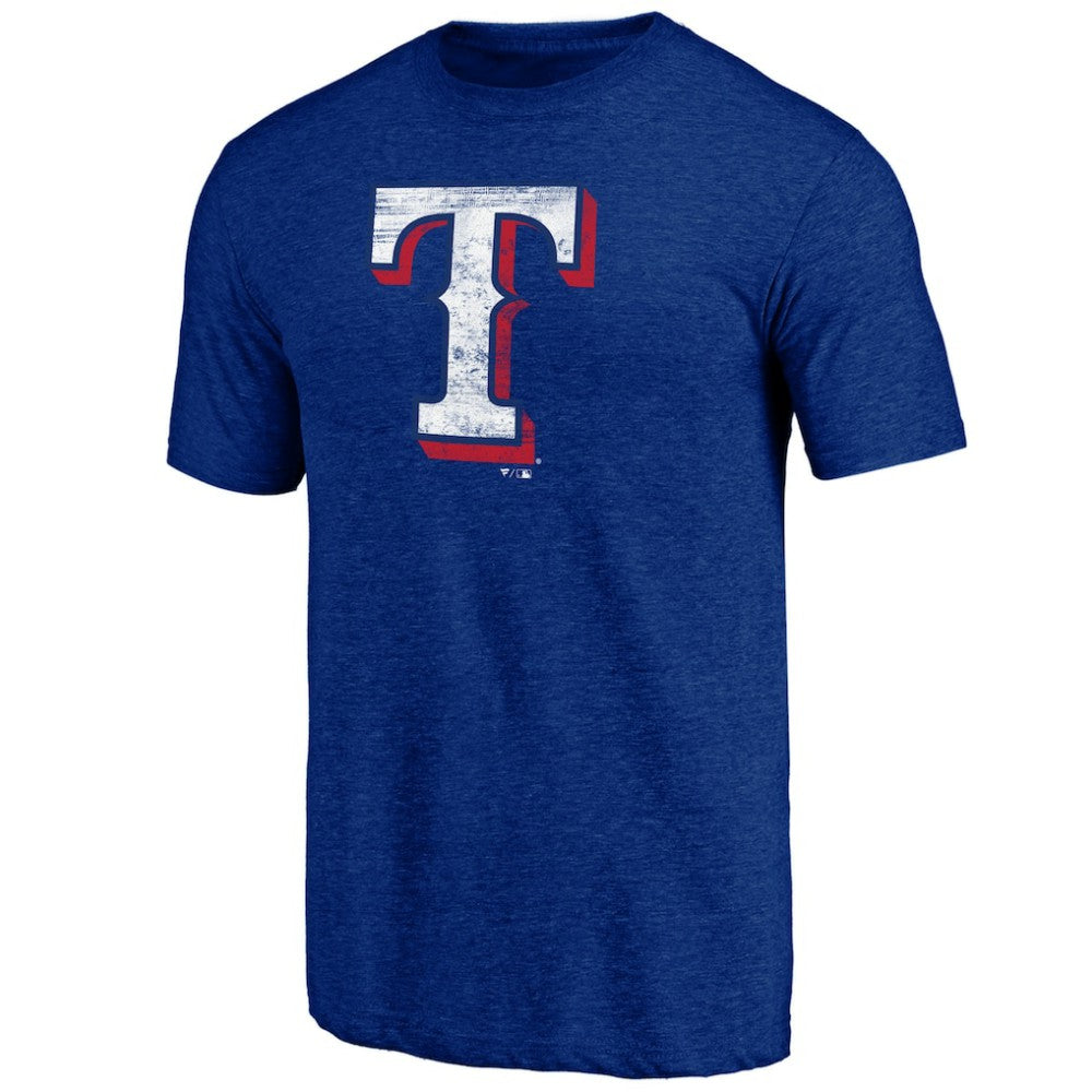 Texas Rangers Official Logo Tri-Blend T-Shirt - MLB T-shirts
