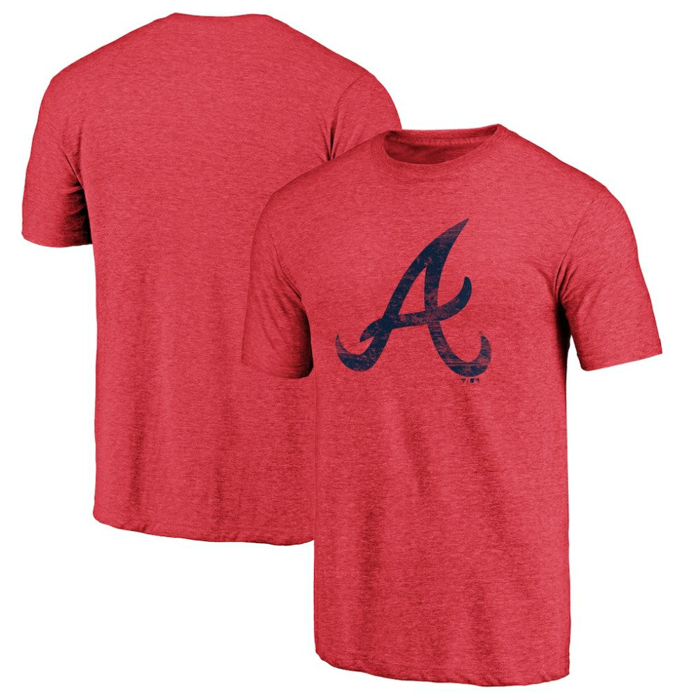 Atlanta Braves Official Logo Tri-Blend T-Shirt - MLB T-shirts