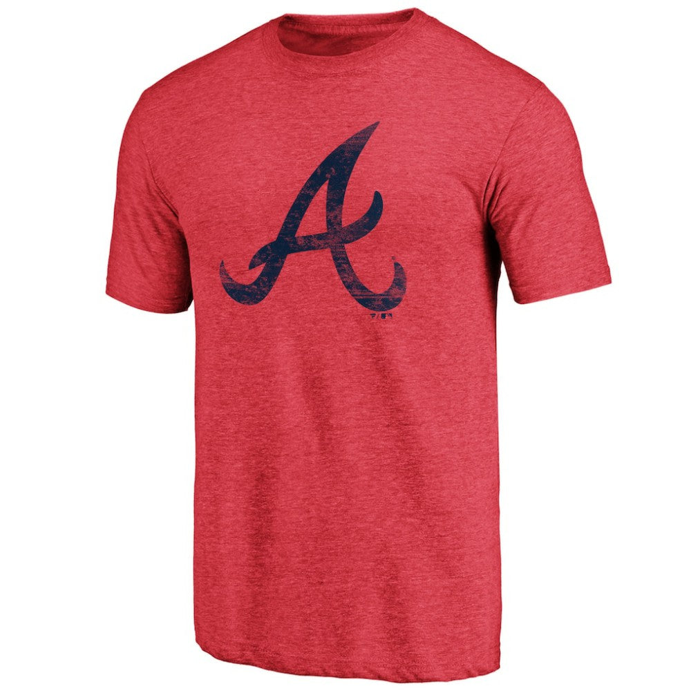 Atlanta Braves Official Logo Tri-Blend T-Shirt - MLB T-shirts