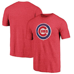 Chicago Cubs Official Logo Tri-Blend T-Shirt - MLB T-shirts