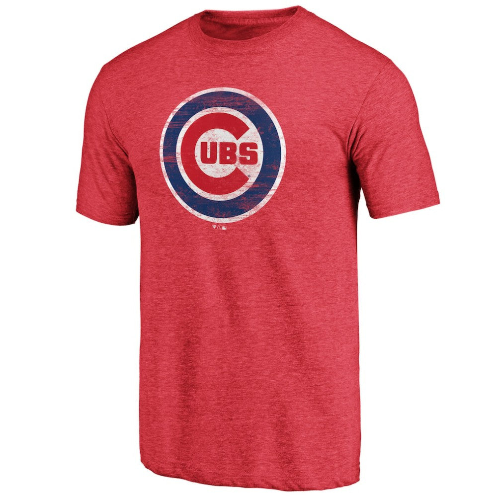 Chicago Cubs Official Logo Tri-Blend T-Shirt - MLB T-shirts
