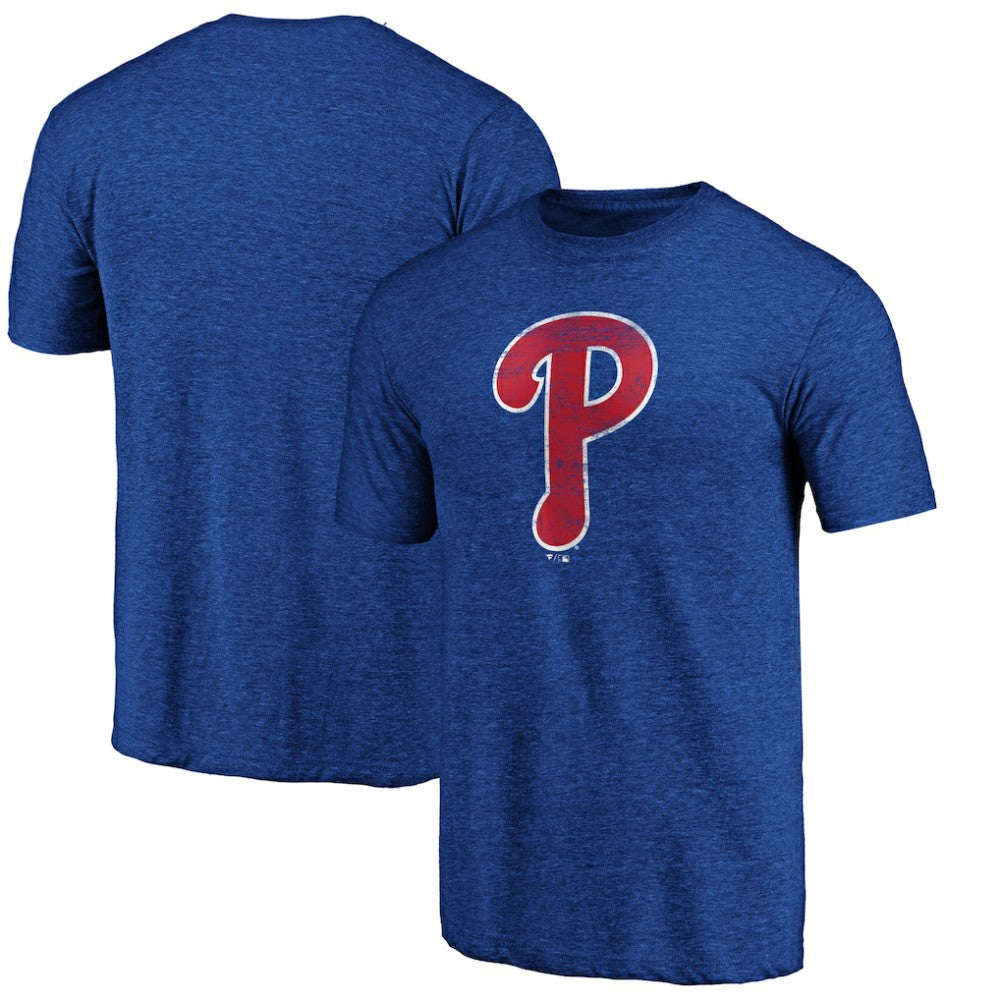 Philadelphia Phillies Official Logo Tri-Blend T-Shirt - MLB T-shirts
