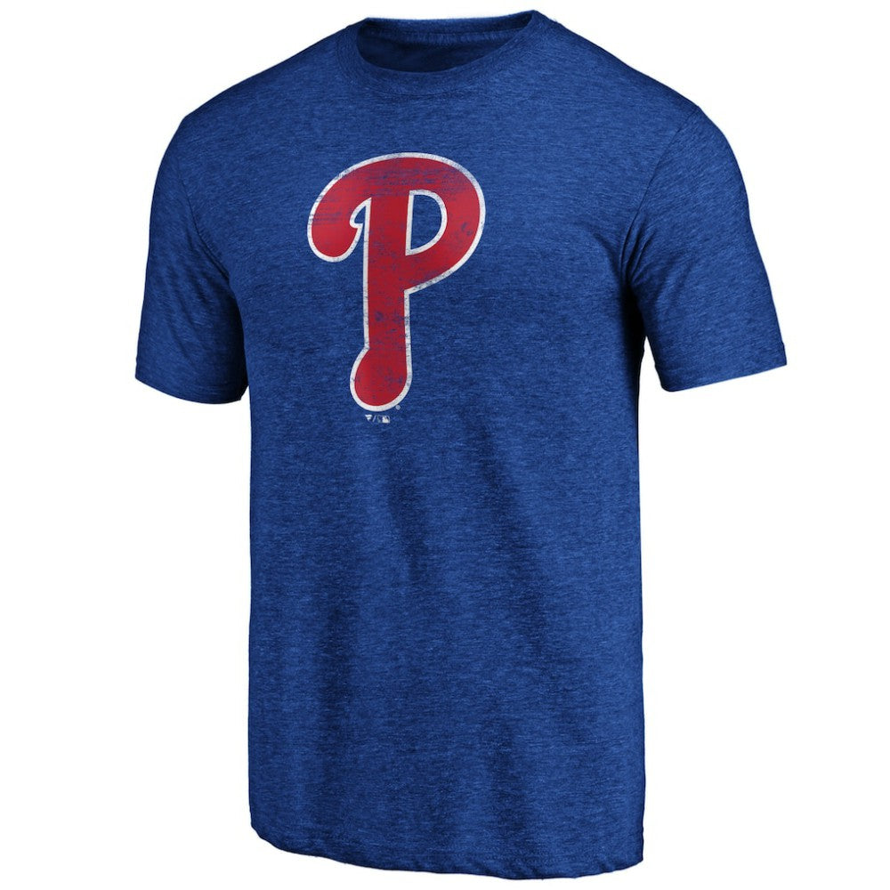 Philadelphia Phillies Official Logo Tri-Blend T-Shirt - MLB T-shirts