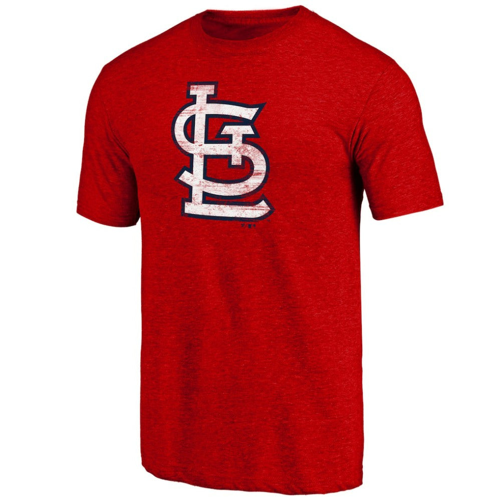 St. Louis Cardinals Official Logo Tri-Blend T-Shirt - MLB T-shirts
