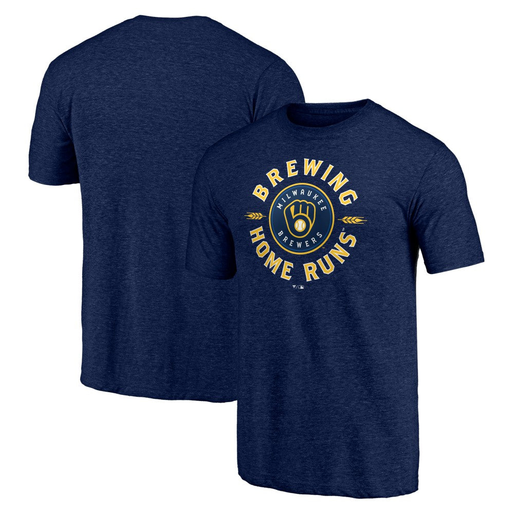 Milwaukee Brewers Hometown Collection Brewing Up Tri-Blend T-Shirt - MLB T-shirts