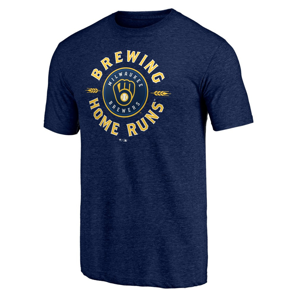 Milwaukee Brewers Hometown Collection Brewing Up Tri-Blend T-Shirt - MLB T-shirts