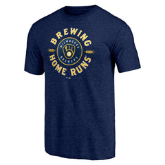 Milwaukee Brewers Hometown Collection Brewing Up Tri-Blend T-Shirt - MLB T-shirts