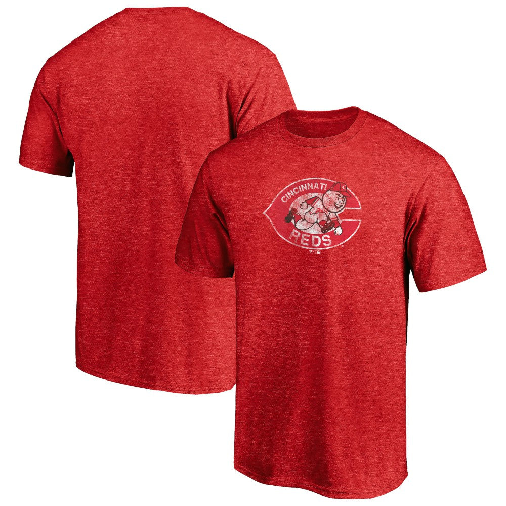 Cincinnati Reds Cooperstown Collection Throwback Logo Tri-Blend T-Shirt - MLB T-shirts
