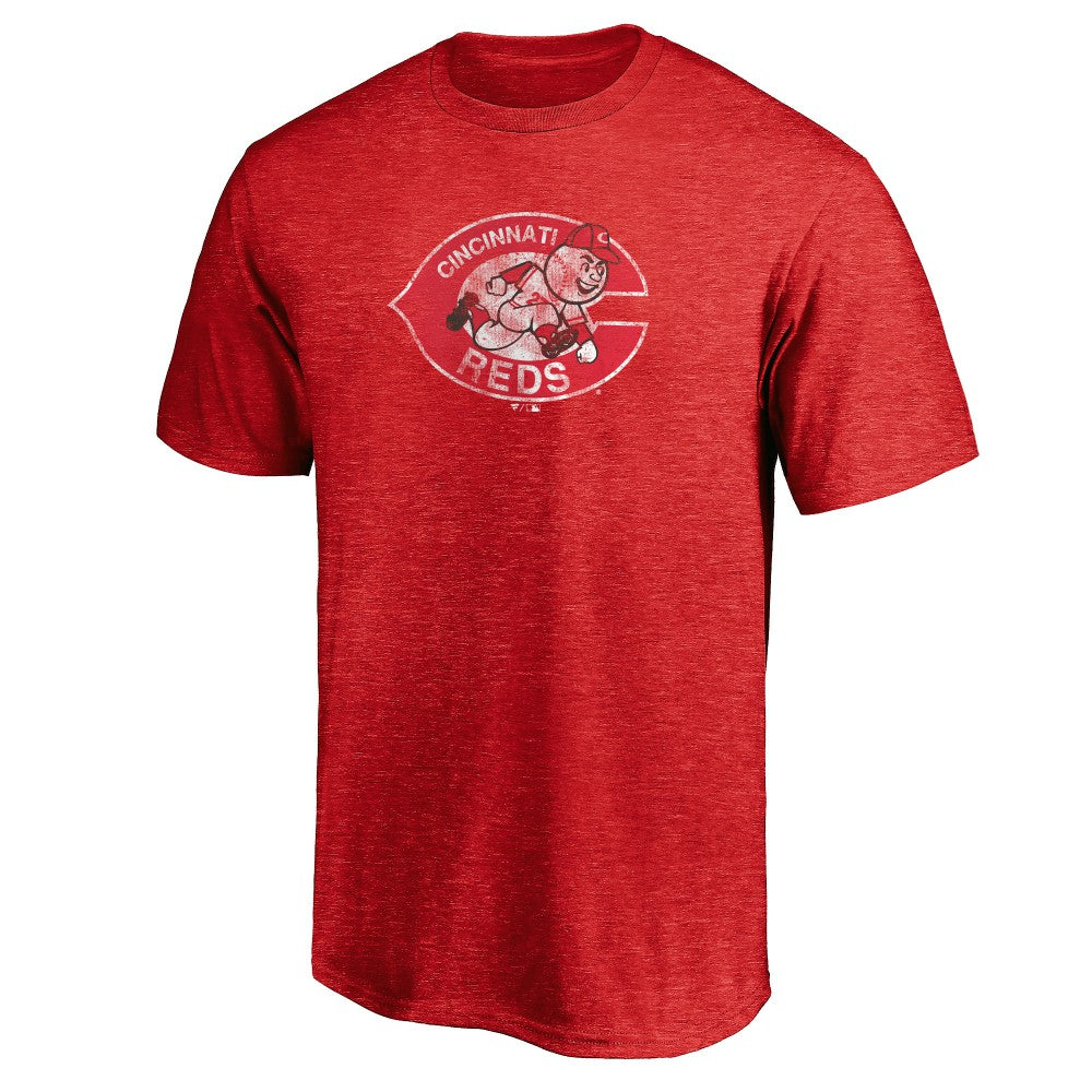 Cincinnati Reds Cooperstown Collection Throwback Logo Tri-Blend T-Shirt - MLB T-shirts