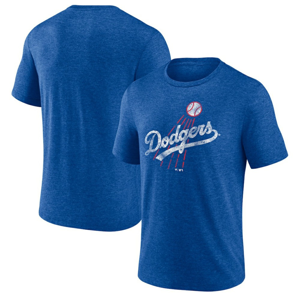 Los Angeles Dodgers Cooperstown Collection Throwback Logo Tri-Blend T-Shirt - MLB T-shirts
