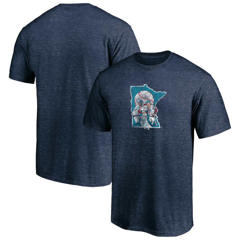 Minnesota Twins Cooperstown Collection Throwback Logo Tri-Blend T-Shirt - MLB T-shirts