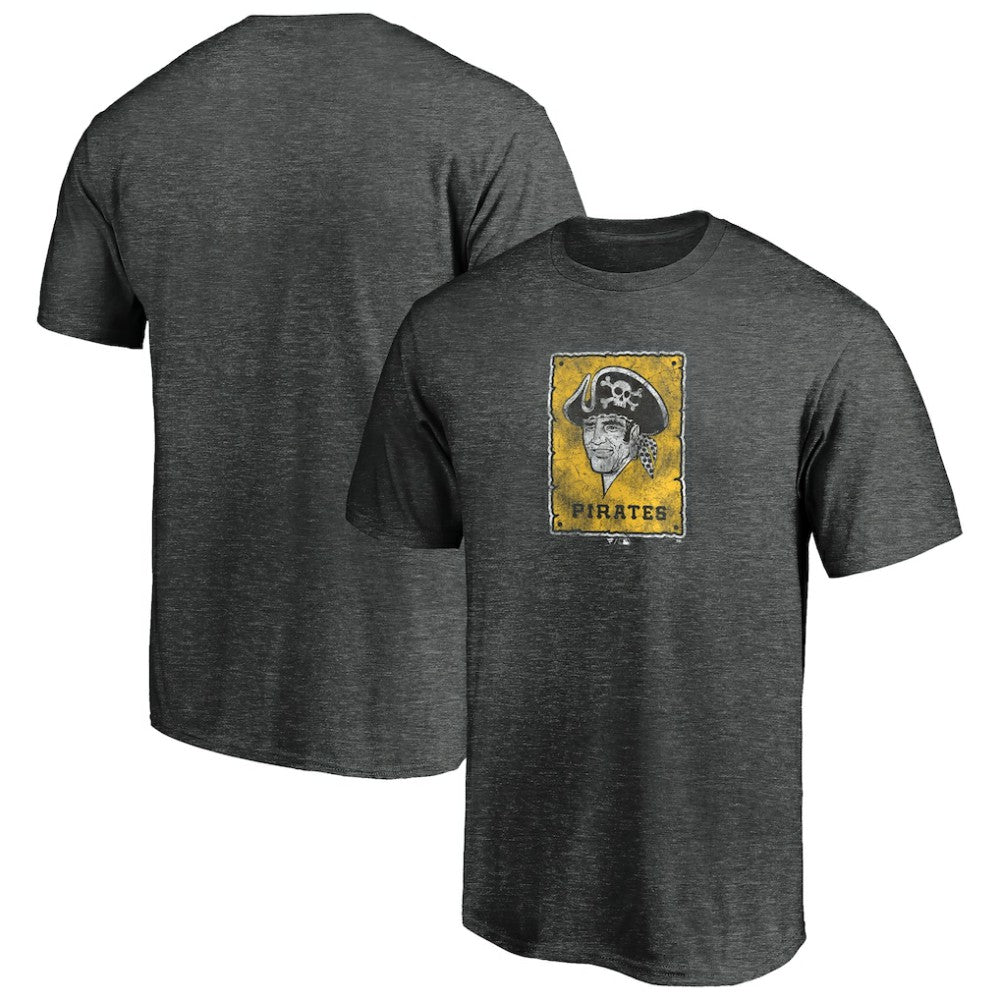 Pittsburgh Pirates Cooperstown Collection Throwback Logo Tri-Blend T-Shirt - MLB T-shirts
