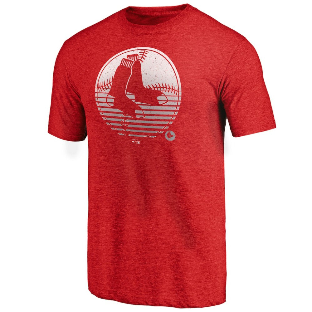Boston Red Sox Cooperstown Collection Logo Tri-Blend T-Shirt - MLB T-shirts