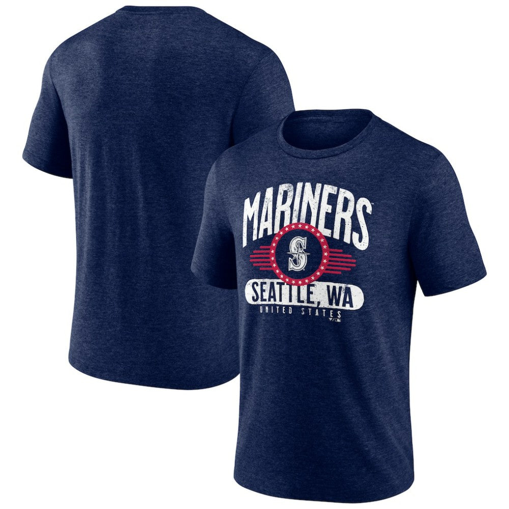 Seattle Mariners Badge of Honor Tri-Blend T-Shirt - MLB T-shirts