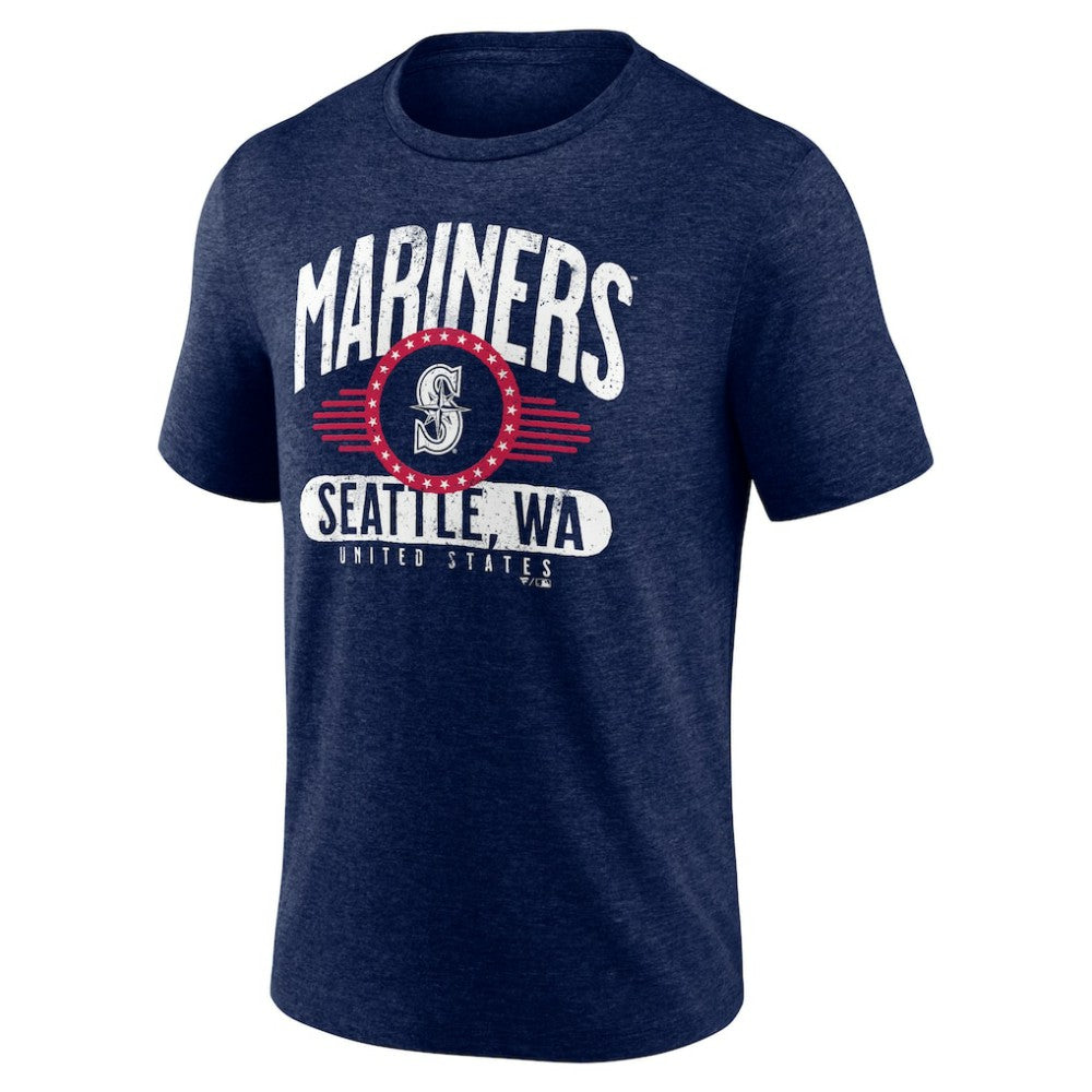 Seattle Mariners Badge of Honor Tri-Blend T-Shirt - MLB T-shirts