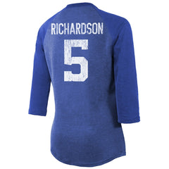 Indianapolis Colts Anthony Richardson  Majestic Threads Women's Player Name & Number Tri-Blend 3/4-Sleeve Fitted T-Shirt | NFL Hot
