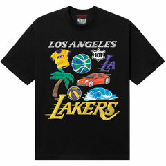 Black Los Angeles Lakers NBA x MARKET Unisex Claymation T-Shirt | NBA