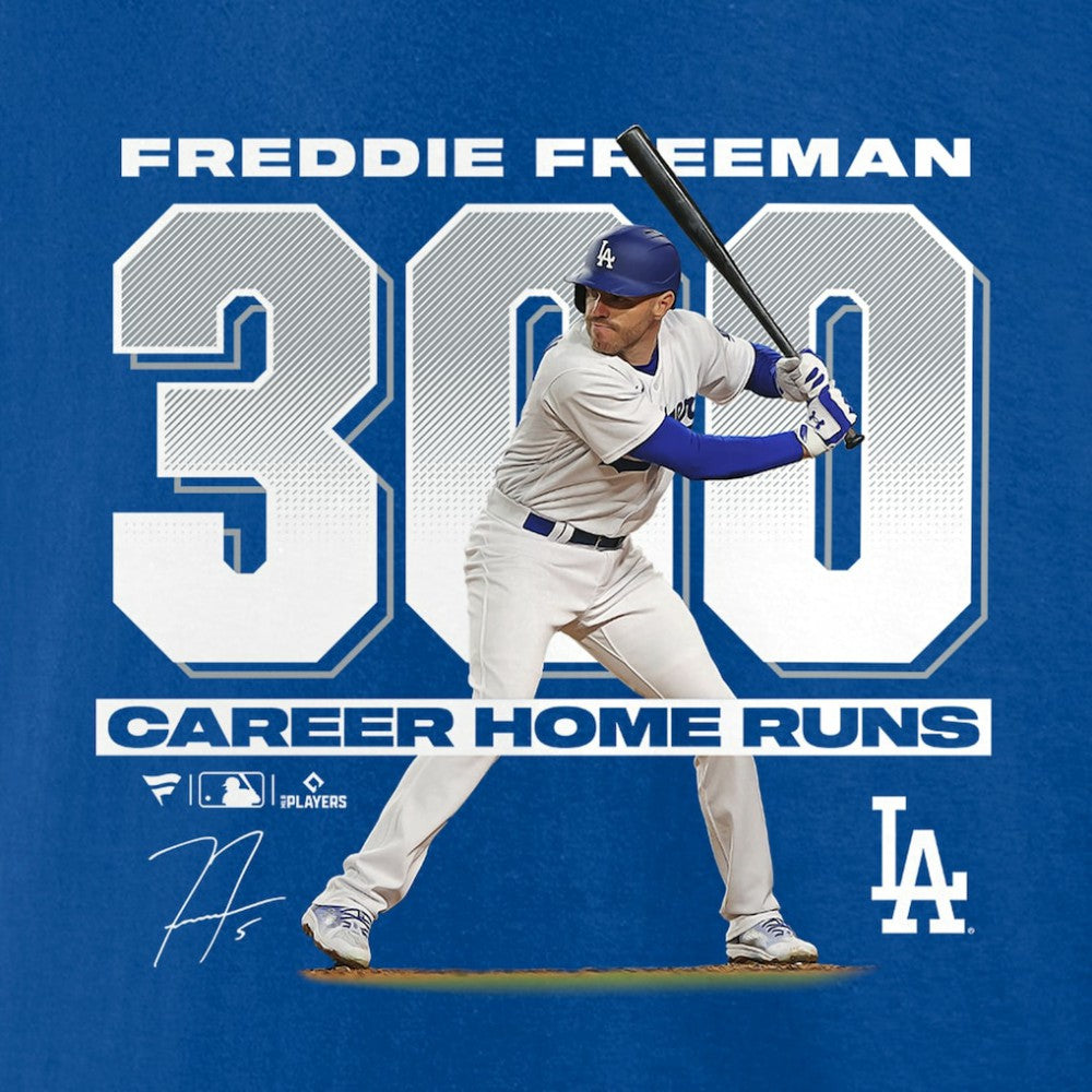 Freddie Freeman Los Angeles Dodgers Fanatics 300 Career Home Runs T-Shirt - MLB T-shirts