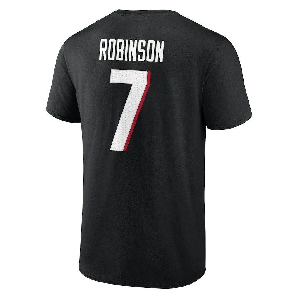 Atlanta Falcons Bijan Robinson  Icon Name & Number T-Shirt | NFL Outlet