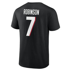 Atlanta Falcons Bijan Robinson  Icon Name & Number T-Shirt | NFL Outlet