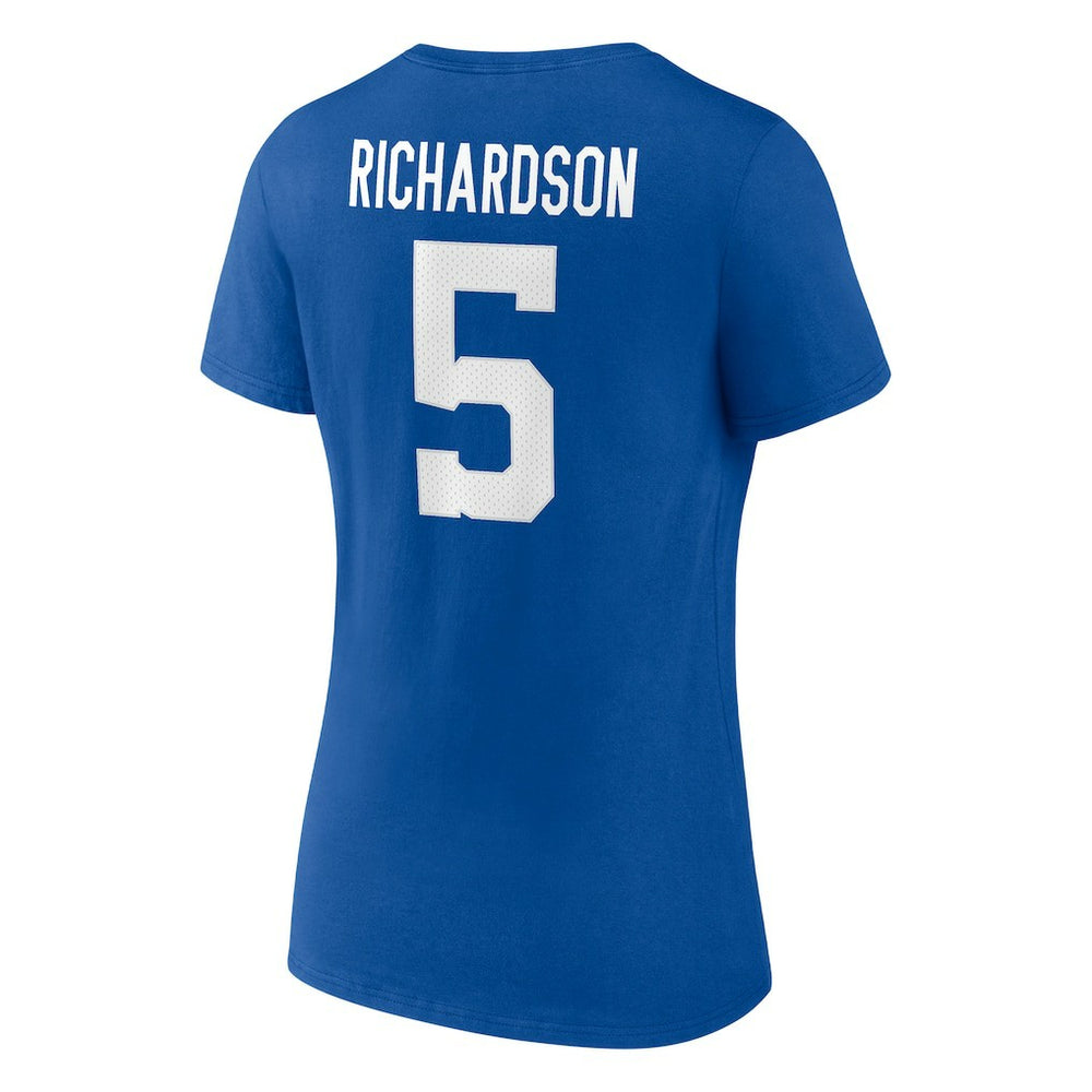 Indianapolis Colts Anthony Richardson  Women's Icon Name & Number V-Neck T-Shirt | NFL Online