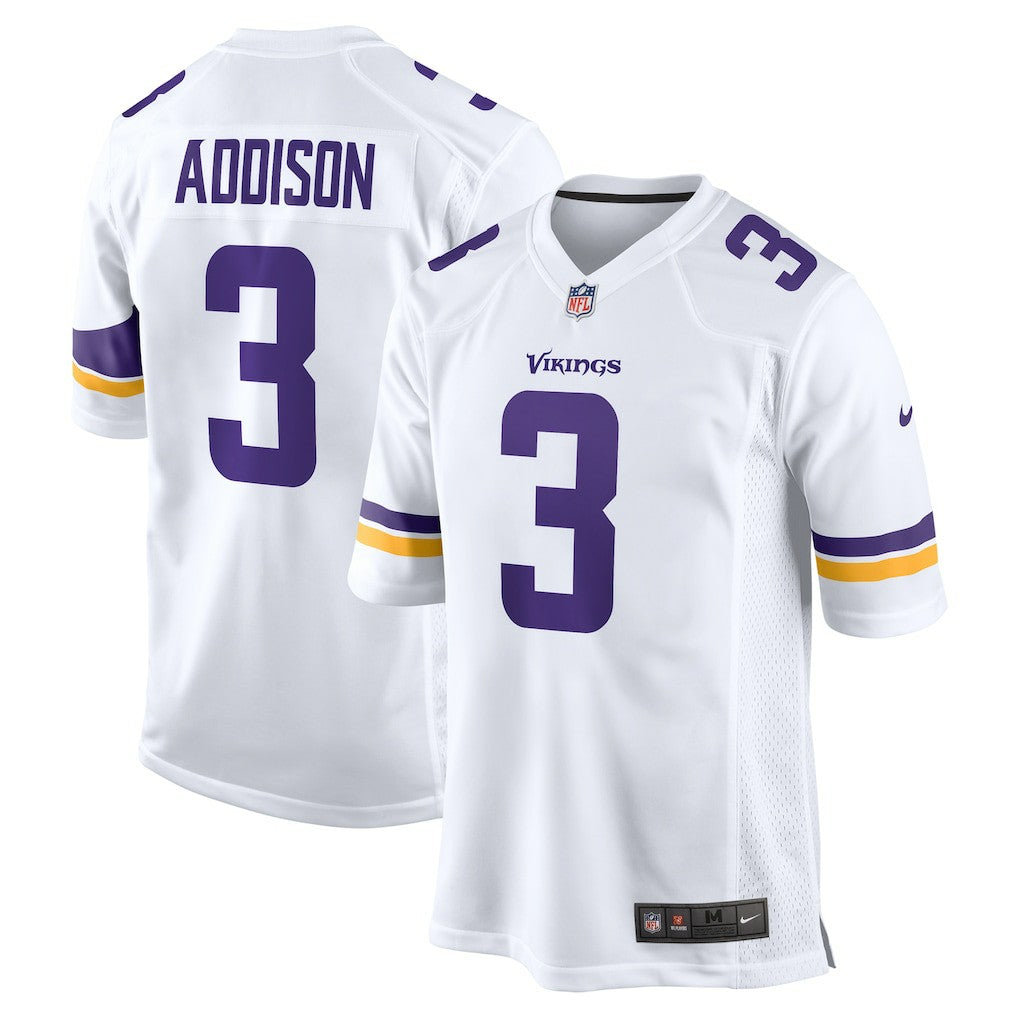 Minnesota Vikings Jordan Addison  Away Game Jersey | NFL Hot