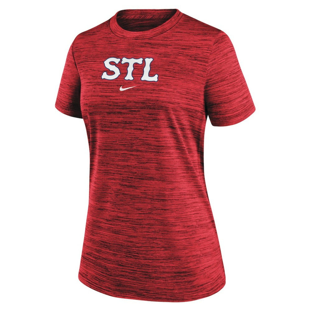 St. Louis Cardinals Nike Women's 2024 City Connect Authentic Collection Practice Velocity T-Shirt - MLB T-shirts