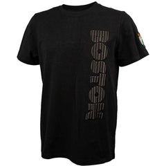Black Boston Celtics FISLL 3D Puff Print Sliced Logo T-Shirt | NBA