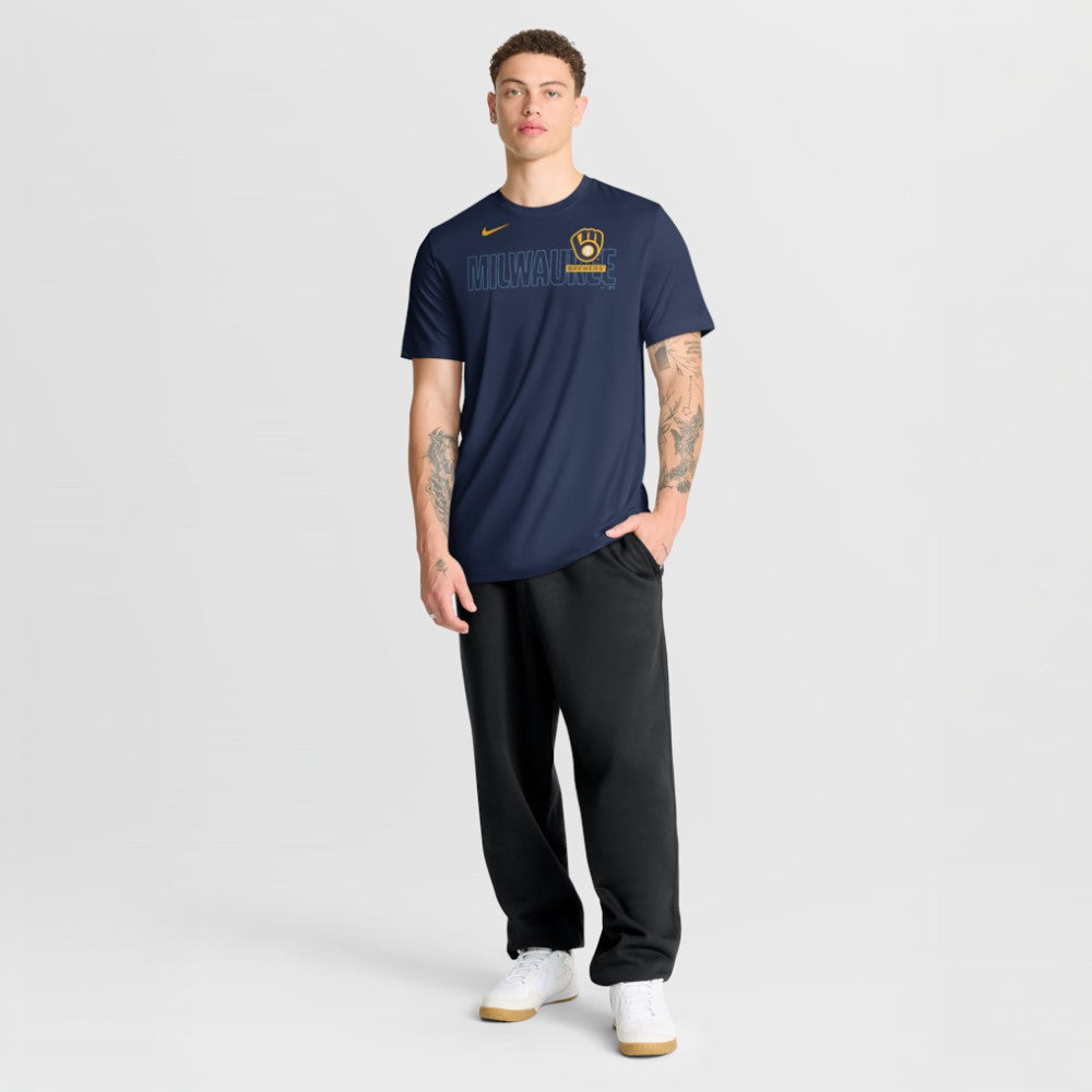 Milwaukee Brewers Nike Knockout Team Legend Dri-FIT T-Shirt - MLB T-shirts