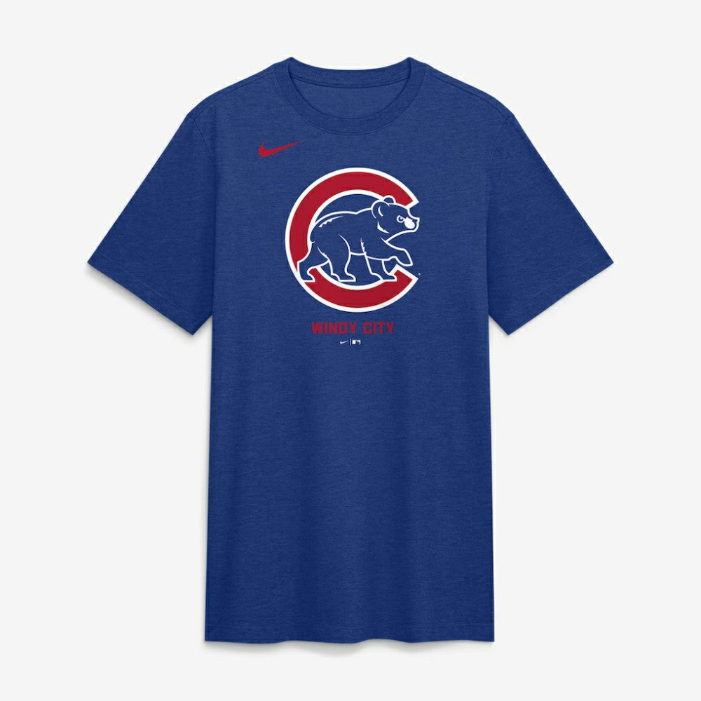 Chicago Cubs Nike Tri-Blend Logo T-Shirt - MLB T-shirts