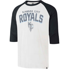 Kansas City Royals '47 City Connect Crescent Franklin Raglan 3/4-Sleeve T-Shirt - MLB T-shirts