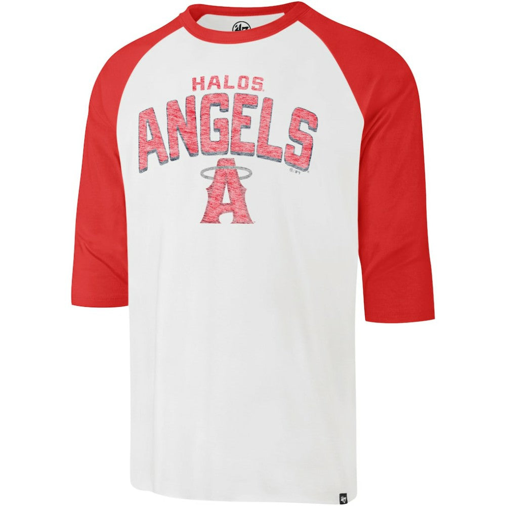 Los Angeles Angels '47 City Connect Crescent Franklin Raglan 3/4-Sleeve T-Shirt - MLB T-shirts