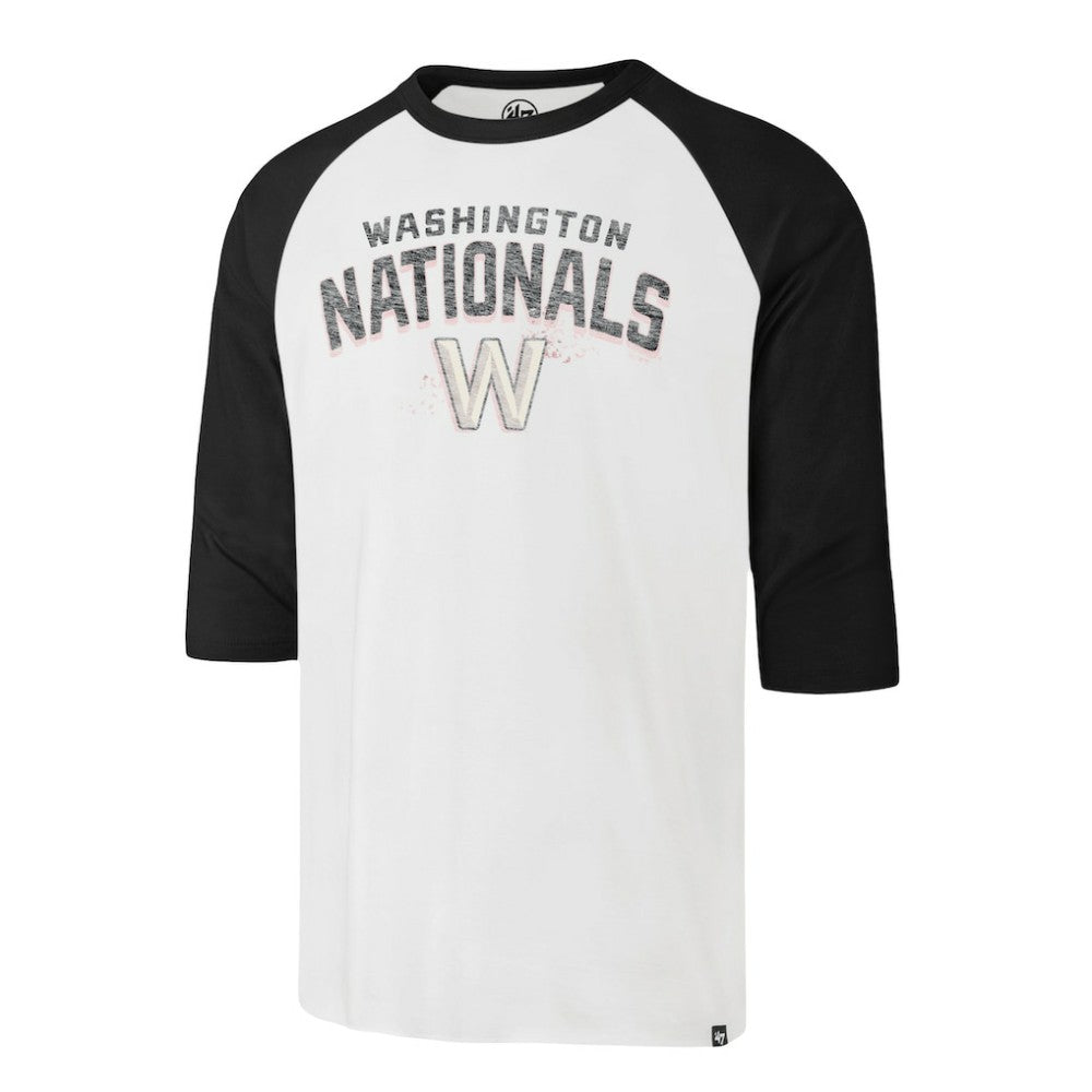 Washington Nationals '47 City Connect Crescent Franklin Raglan 3/4-Sleeve T-Shirt - MLB T-shirts