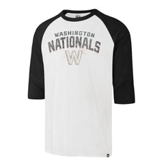 Washington Nationals '47 City Connect Crescent Franklin Raglan 3/4-Sleeve T-Shirt - MLB T-shirts