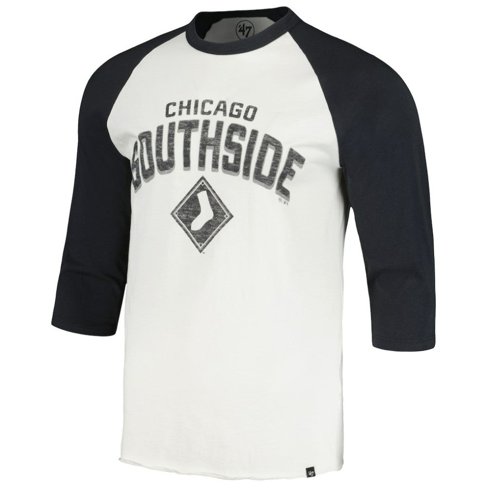 Chicago White Sox '47 City Connect Crescent Franklin Raglan 3/4-Sleeve T-Shirt - MLB T-shirts