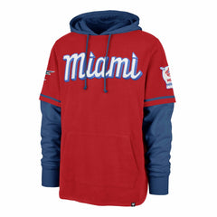 Miami Marlins '47 City Connect Trifecta Shortstop Pullover Hoodie - MLB Hoodies