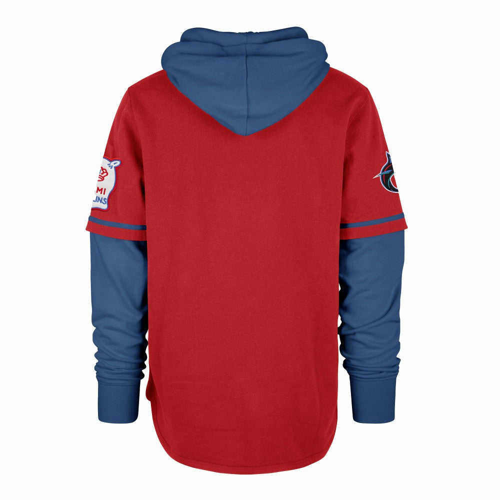 Miami Marlins '47 City Connect Trifecta Shortstop Pullover Hoodie - MLB Hoodies