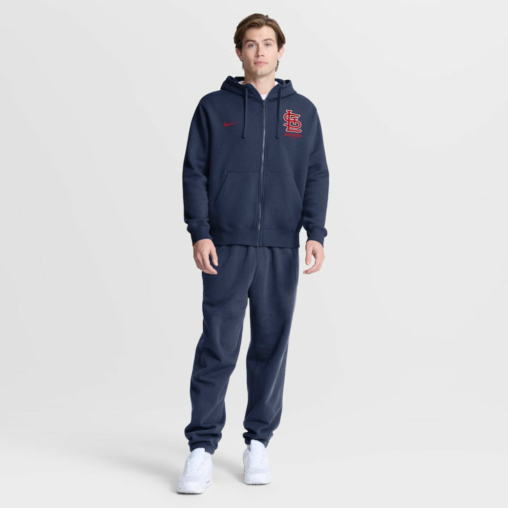 St. Louis Cardinals Nike Primetime Lockup Full-Zip Hoodie - MLB Hoodies