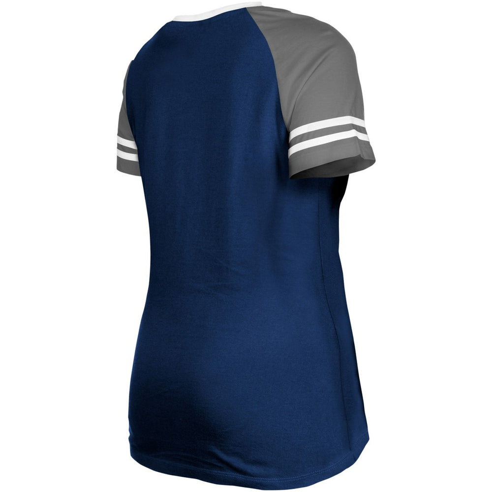 Dallas Cowboys Women's Raglan Lace-Up T-Shirt | NFL Outlet