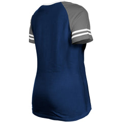 Dallas Cowboys Women's Raglan Lace-Up T-Shirt | NFL Outlet
