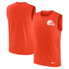 Cleveland Browns Large Logo Lightweight Dri-FIT Muscle Tank Top | NFL Outlet