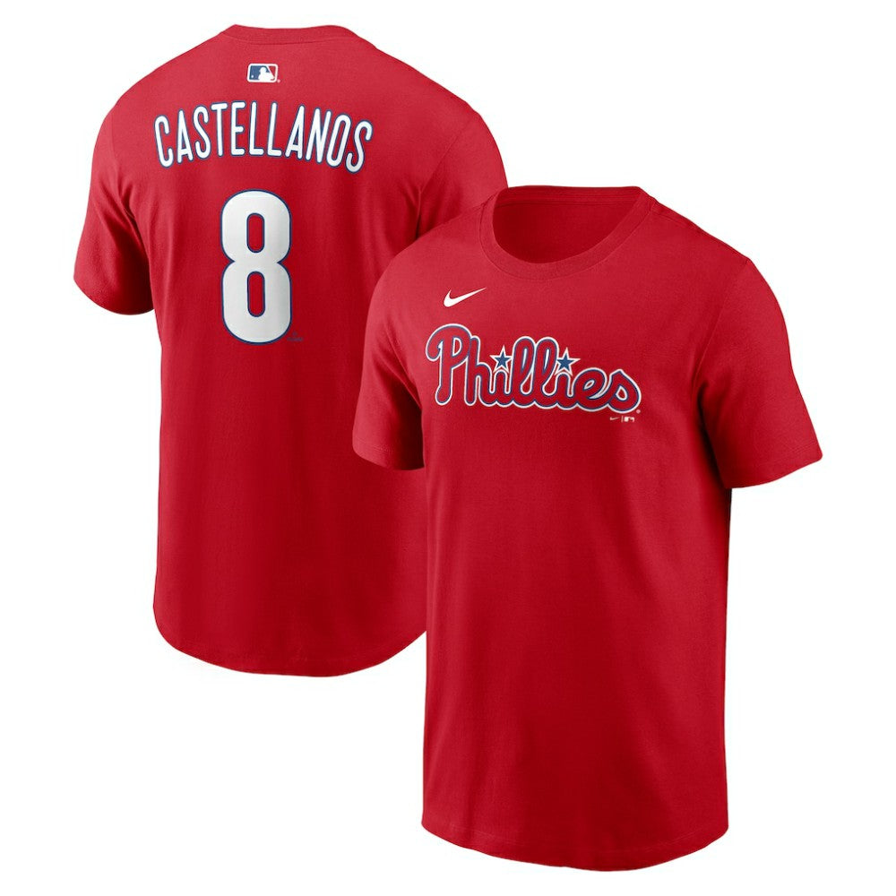 Nick Castellanos Philadelphia Phillies Nike  Name & Number T-Shirt - MLB T-shirts