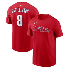Nick Castellanos Philadelphia Phillies Nike  Name & Number T-Shirt - MLB T-shirts