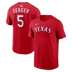 Corey Seager Texas Rangers Nike  Name & Number T-Shirt - MLB T-shirts