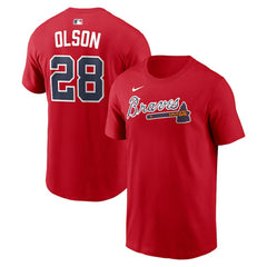 Matt Olson Atlanta Braves Nike Home Name & Number T-Shirt - MLB T-shirts
