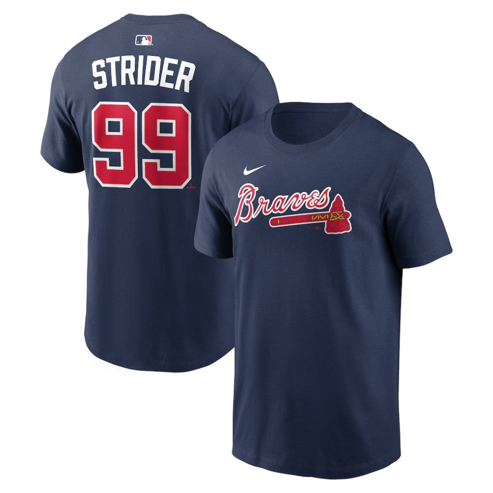 Spencer Strider Atlanta Braves Nike Name & Number T-Shirt - MLB T-shirts