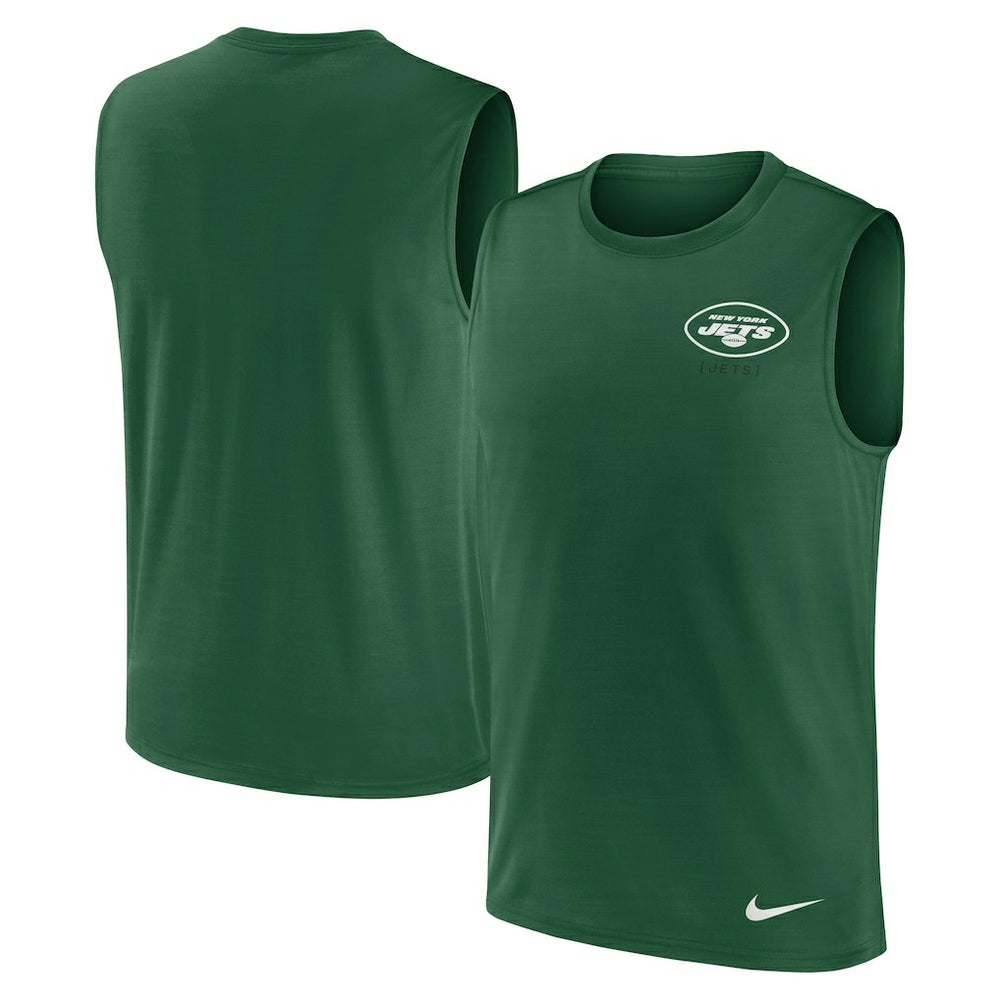 New York Jets Large Logo Lightweight Dri-FIT Muscle Tank Top | NFL Hot
