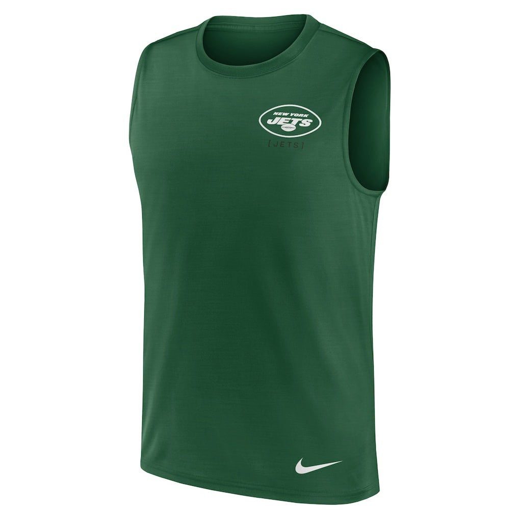 New York Jets Large Logo Lightweight Dri-FIT Muscle Tank Top | NFL Hot