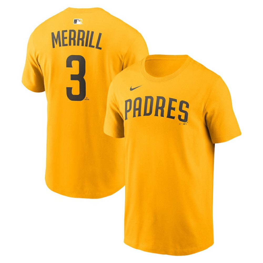 Jackson Merrill San Diego Padres Nike Name & Number T-Shirt - MLB T-shirts