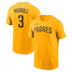 Jackson Merrill San Diego Padres Nike Name & Number T-Shirt - MLB T-shirts